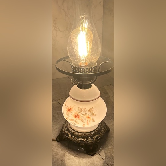 Vintage Hurricane Table Lamp - Base Only - Picture 3 of 7